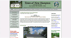 Desktop Screenshot of new-hampton.nh.us