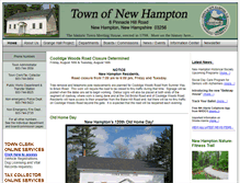 Tablet Screenshot of new-hampton.nh.us